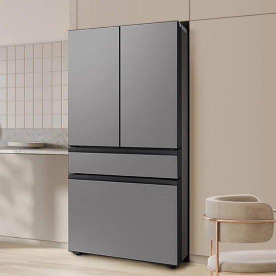 Samsung Bespoke 36in 29 cu. ft. 4-Door French Door Refrigerator w/ Inner Beverage Center #RF70F29DER