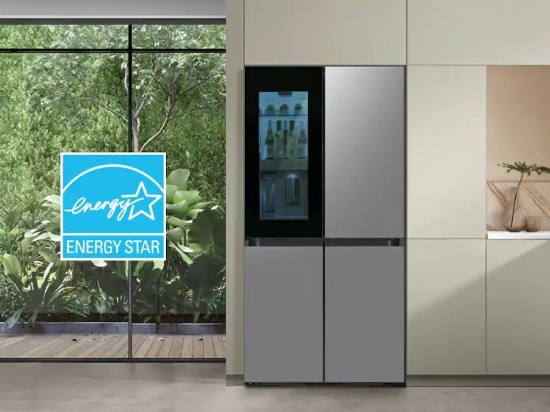 Samsung - Bespoke 36in 23 Cu. Ft. 4-Door French Door Refrigerator - Stainless #RF23DB9700QLAA