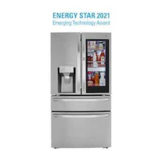 LG 36in 29 cu. ft. Smart InstaView Standard-Depth MAX 4-Door French Door Refrigerator #LF29S8250S