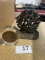 Vintage Cast Iron Nautical Spanish Ship Bookend and other paper weight