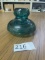Antique CD-300 No 16 Teal Glass Insulator