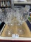 Lot of 5 crystal wine glasses