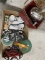 Misc box of dishes, cups, coffee pot, other stuff
