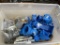 Tub of electrical outlet boxes and other electric supplies