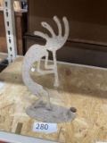 Metal Kokopelli Shelf Art
