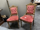 Eastlake American Antique Side Desk Chairs