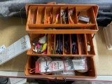 Tackle Box full of lures and fishing gear