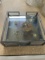 Set of 3 Pressed Flower Glass Trays