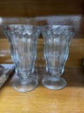 Pair of Vintage Soda Fountain Glasses