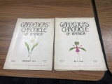 Lot of 2 Gardeners Chronicle of America Magazines 1936 and 1937