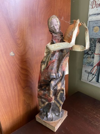 Folk Art Figure  Water Bearer with Jug on Shoulder