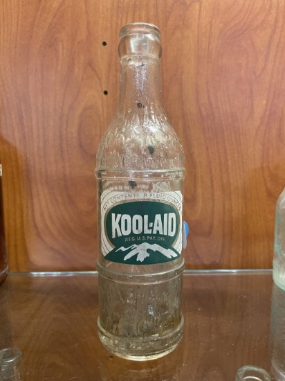 Vintage Kool-Aid Glass Bottle  8 oz