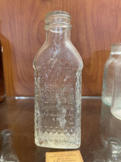Esquire Lanol White Shoe Polish Bottle