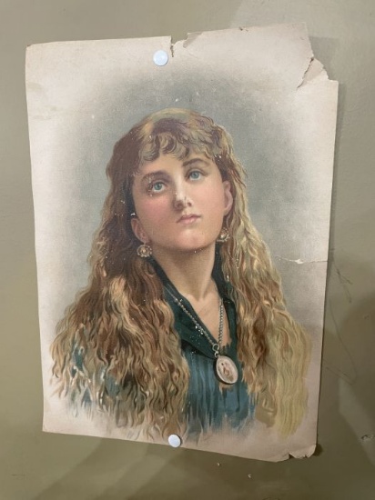 Victorian Portrait Print of Woman
