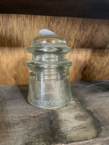 Whitall Tatum Clear Glass Insulator
