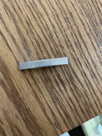 Silver-Tone Tie Clip with Engraving