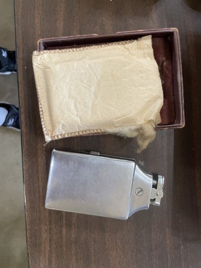 Brushed Steel Table Lighter