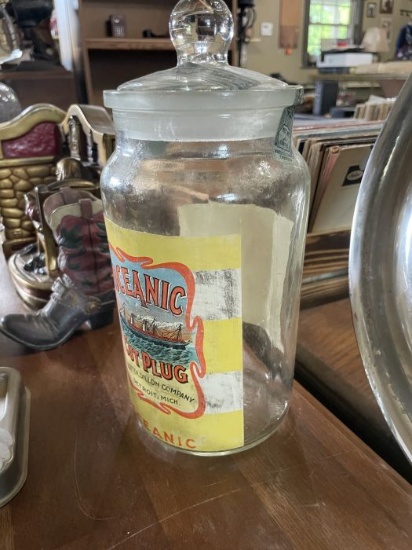 Oceanic Cut Plug Tobacco Jar