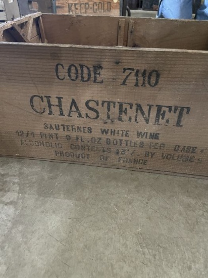 Chastenet Sauternes Wine Crate