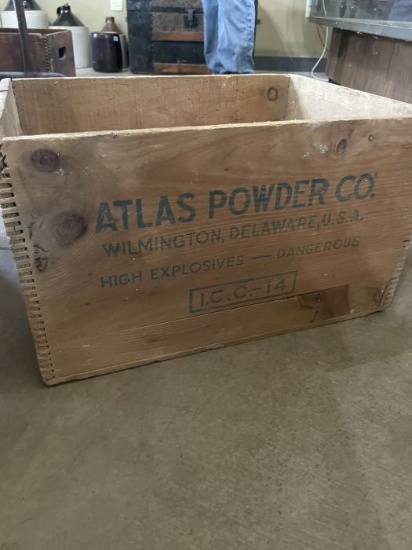 Atlas Powder Co. Explosives Crate