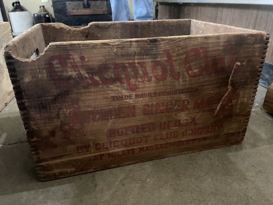 Clicquot Club Wooden Crate