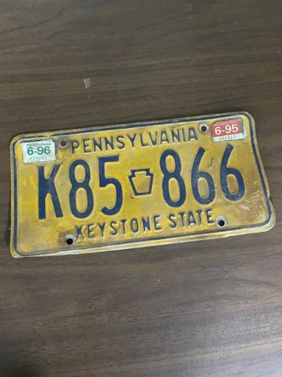 Pennsylvania License Plate