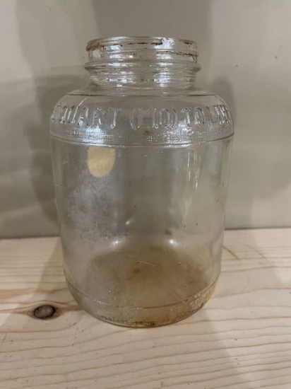 One Gallon Clear Glass Jar