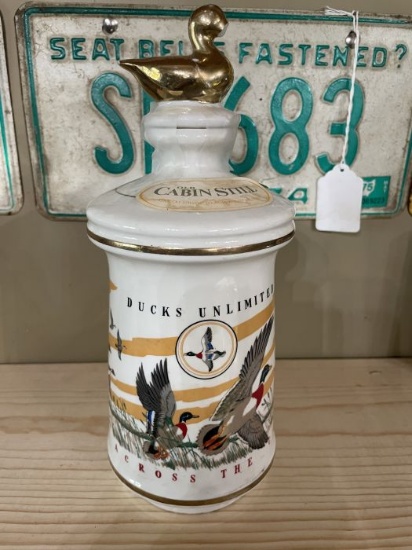 Ducks Unlimited Cabin Still Decanter