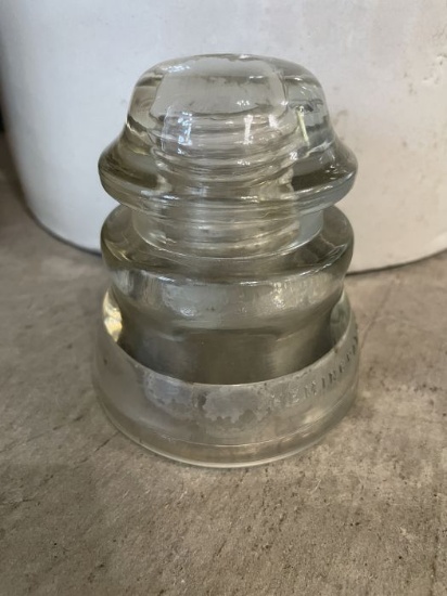 Hemingray-45 Clear Glass Insulator (Second)