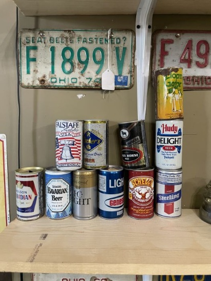 Collection of Vintage Beer Cans