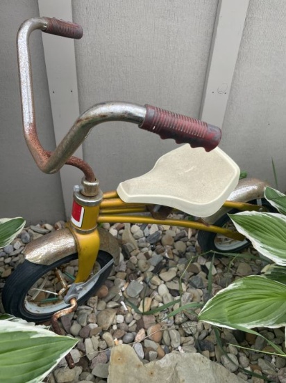 Vintage Yellow Children’s Tricycle