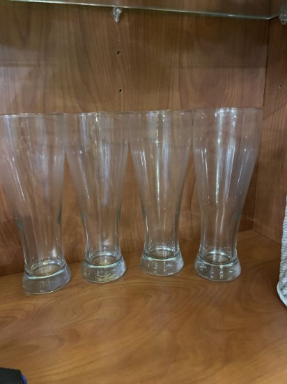 Set of 4 Pilsner Beer Glasses