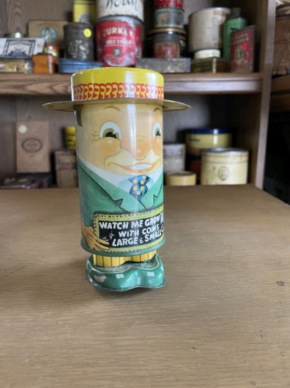 Tin 'Watch Me Grow' Coin Bank