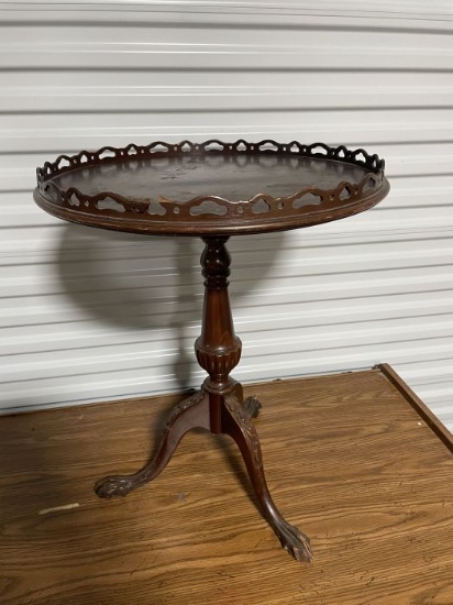 vintage mahogany tripod table