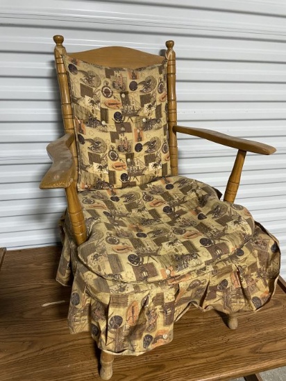 vintage platform rocking chair