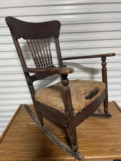 Antique Wooden Rocking Chair