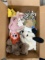 Box of Vintage Stuffed Animals