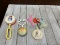 Lot of Vintage Baby Rattles and Toys