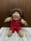 Cabbage Patch Kid in Red Overalls