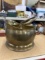 Large Brass Coal Scuttle Bucket