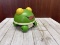 Vintage Pull Toy Frog