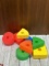 Vintage Plastic Shape Sorting Blocks