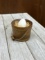Wooden Bucket with Egg