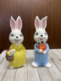 Ceramic Easter Bunny Figurines
