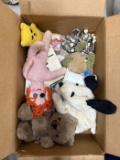 Box of Vintage Stuffed Animals