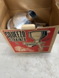 Vintage Squeezo Strainer in Box