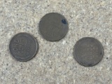 Lot of 3 Wheat Pennies