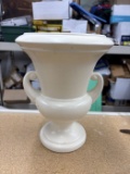 Ivory White Ceramic Urn Vase