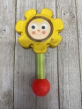 Vintage Flower Face Baby Rattle
