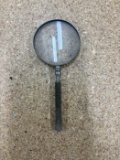 Vintage Metal Magnifying Glass